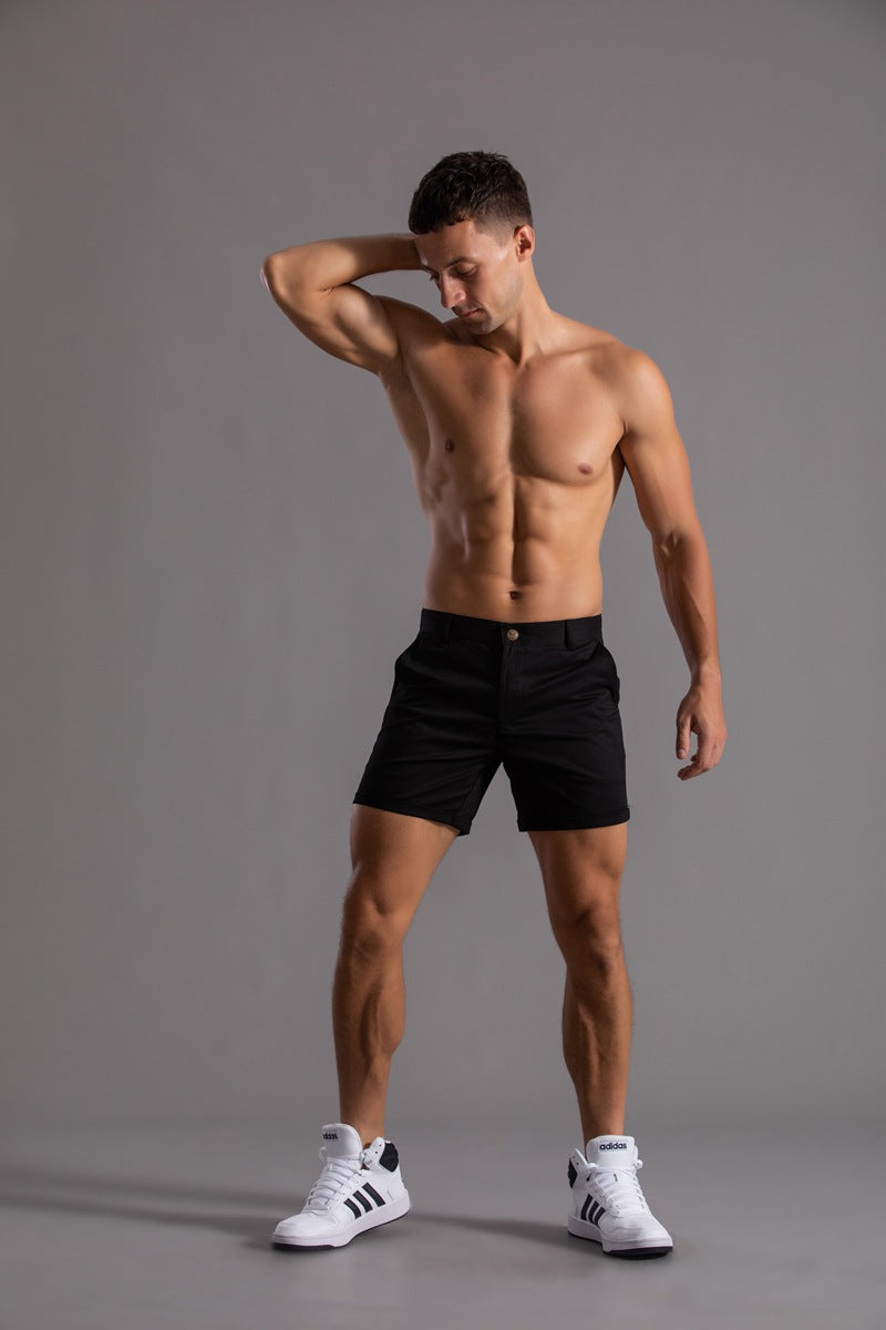 Men's Shorts With Pockets Fashion Summer Button Beach Pants